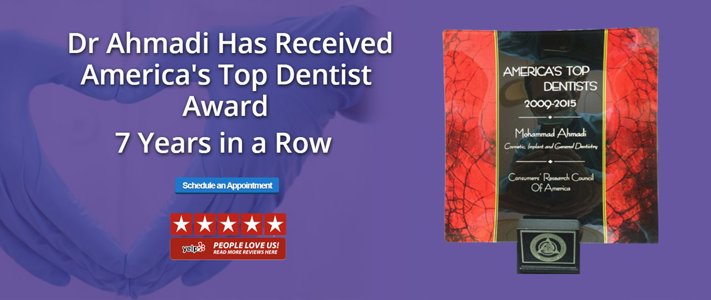 Dr. Ahmadi YELP America's Top Dentist